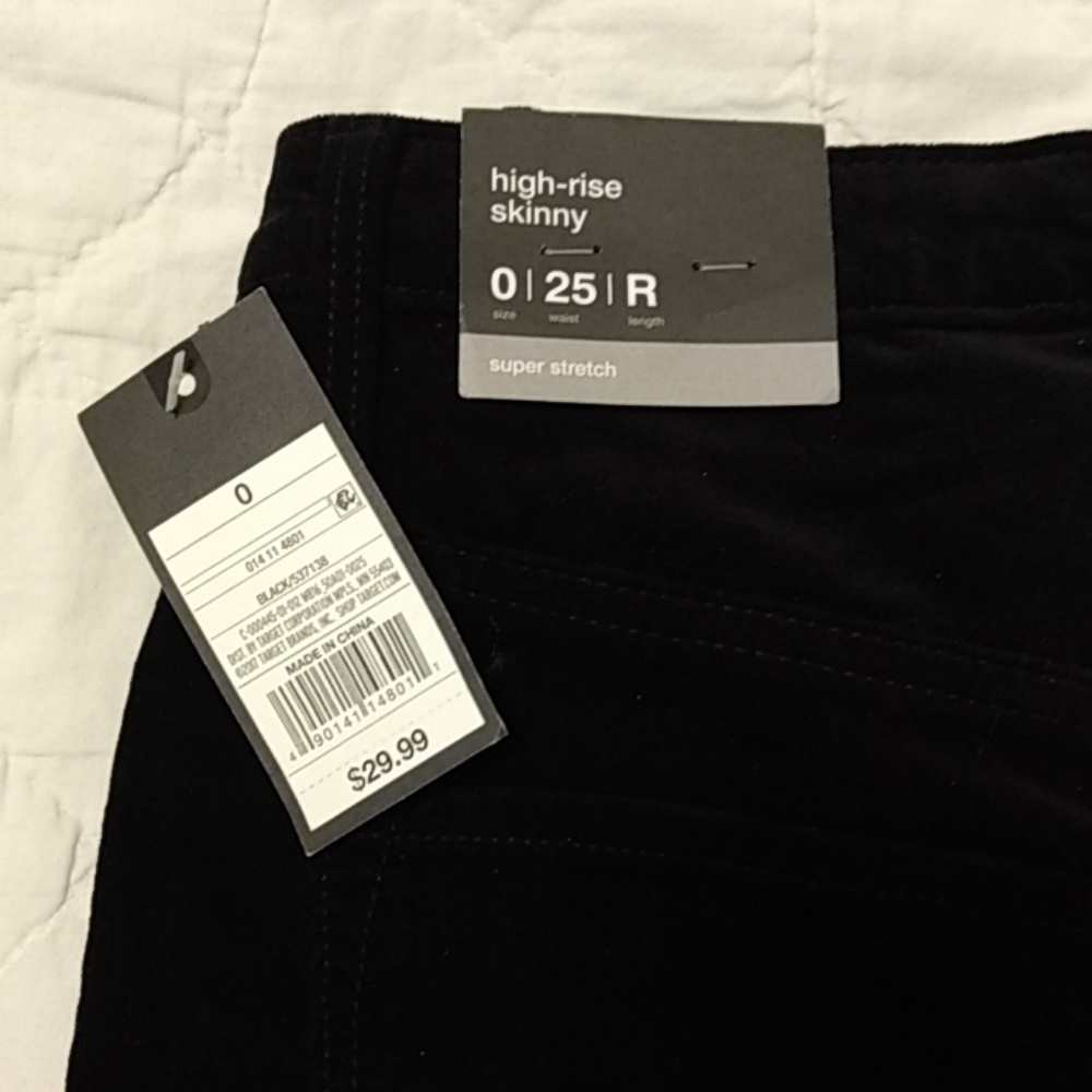 Black Velvet Jeans